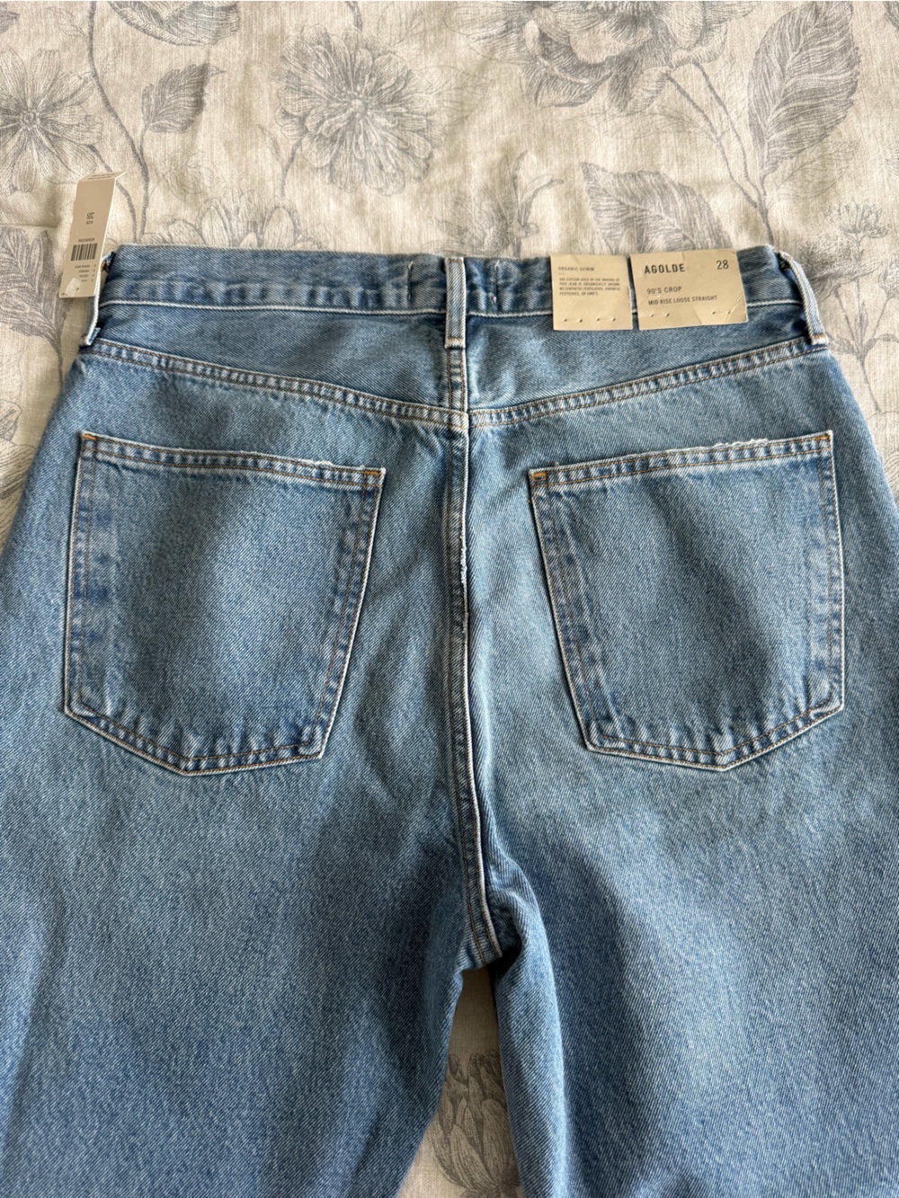 NWT Agolde 90’s Crop Mid Rise Loose straight Jeans - Picture 8 of 9